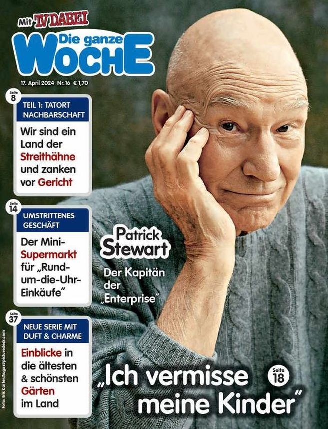 GANZE WOCHE|DIE magazine side cover Issue 16 17 April 2024