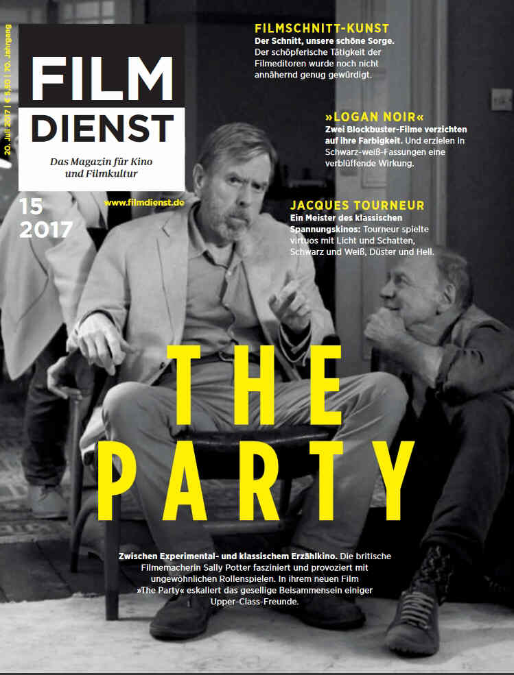 FILM DIENST magazine side cover Issue 15 20 July 2017