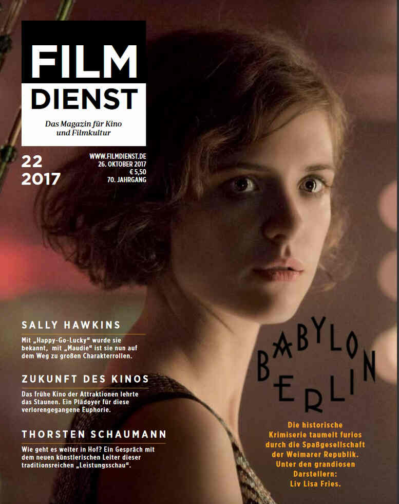 FILM DIENST magazine side cover Issue 22 26 October 2017