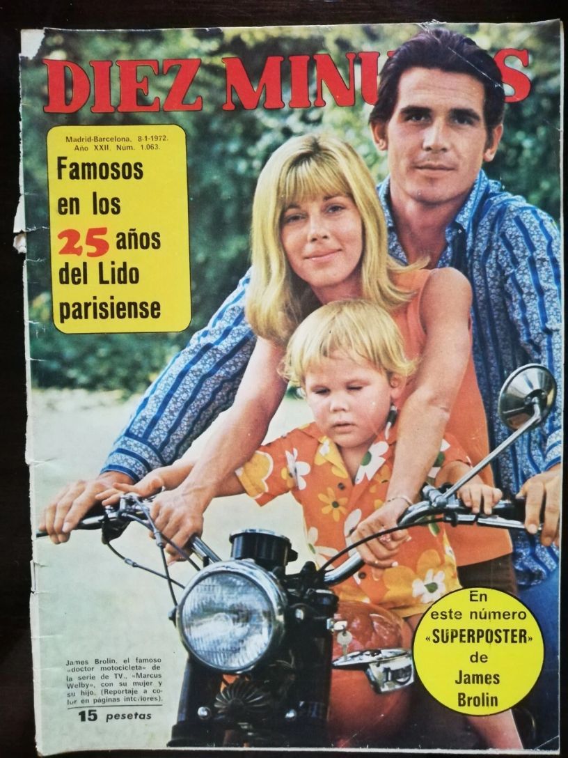 DIEZ MINUTOS magazine side cover Issue 1063 8 January 1972