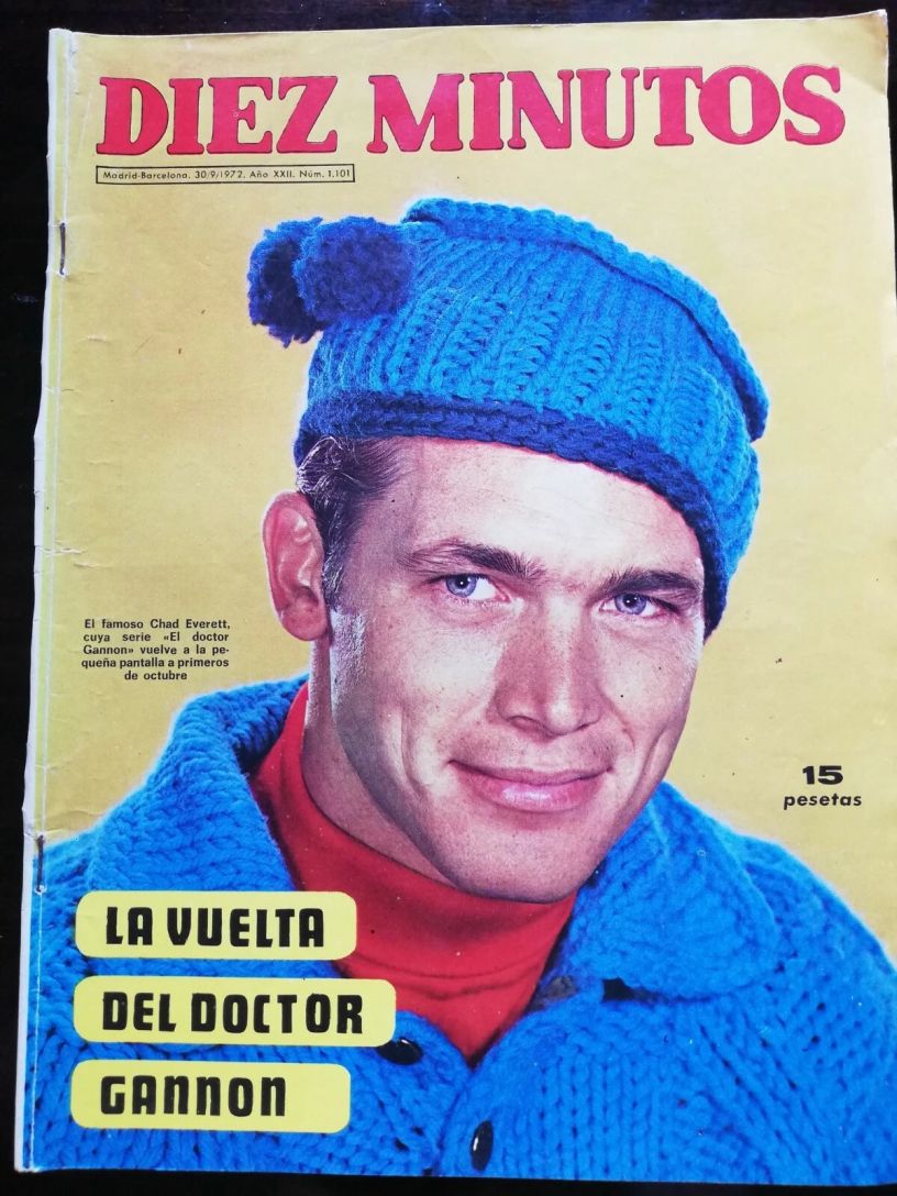 DIEZ MINUTOS magazine side cover Issue 1101 30 September 1972
