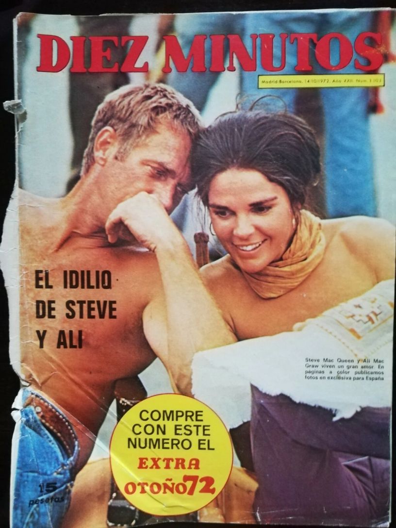 DIEZ MINUTOS magazine side cover 4 October 1972