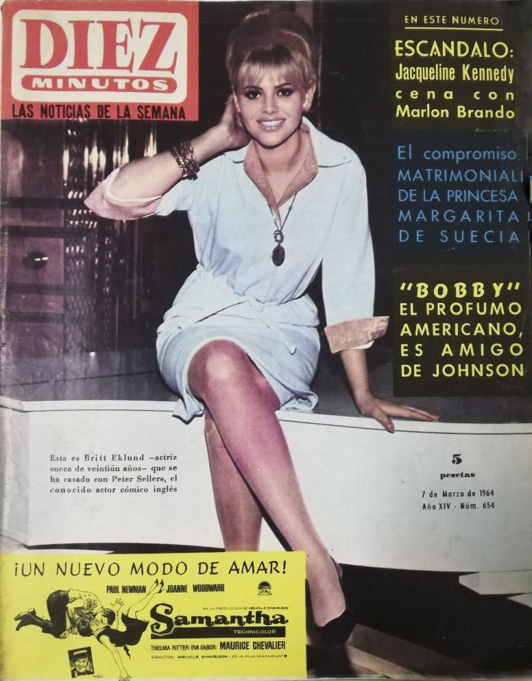 DIEZ MINUTOS magazine side cover Issue 654 7 March 1964