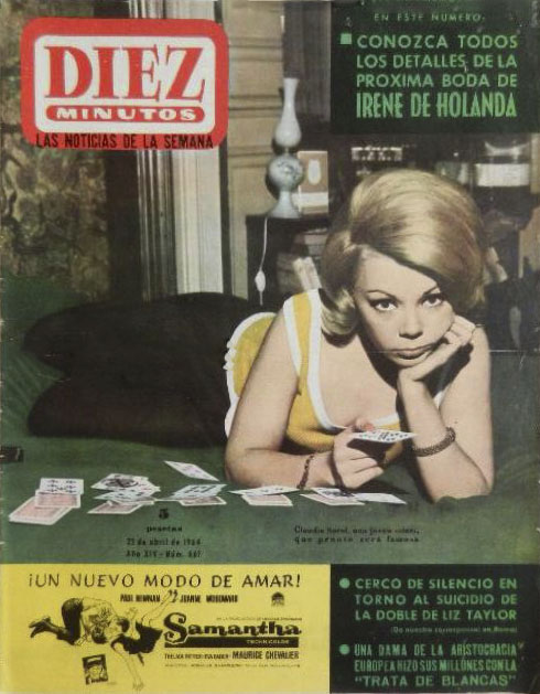 DIEZ MINUTOS magazine side cover Issue 661 25 April 1964
