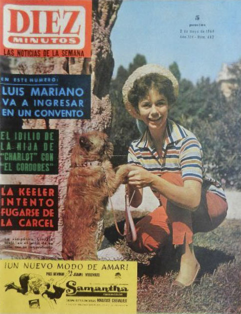DIEZ MINUTOS magazine side cover Issue 662  May 1964