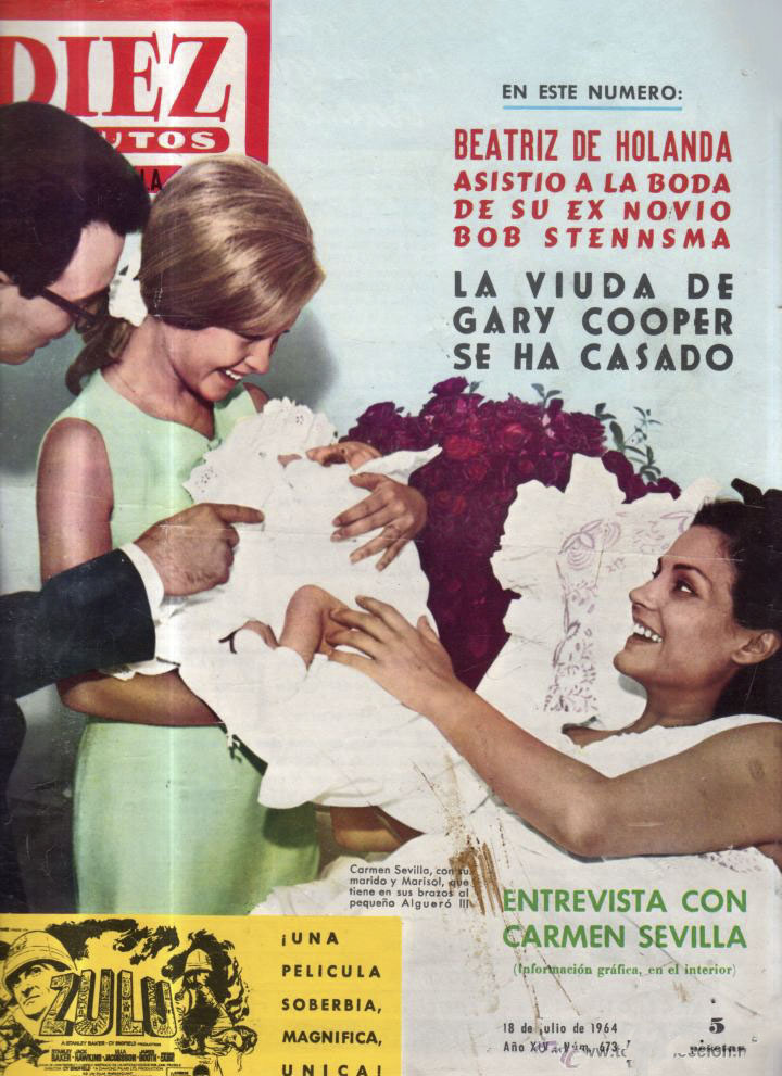 DIEZ MINUTOS magazine side cover Issue 673 18 July 1964