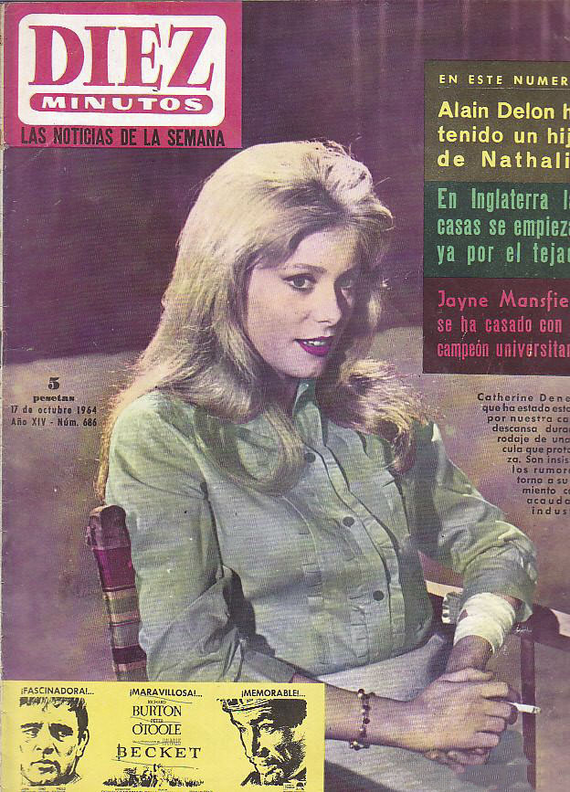 DIEZ MINUTOS magazine side cover Issue 686 17 October 1964
