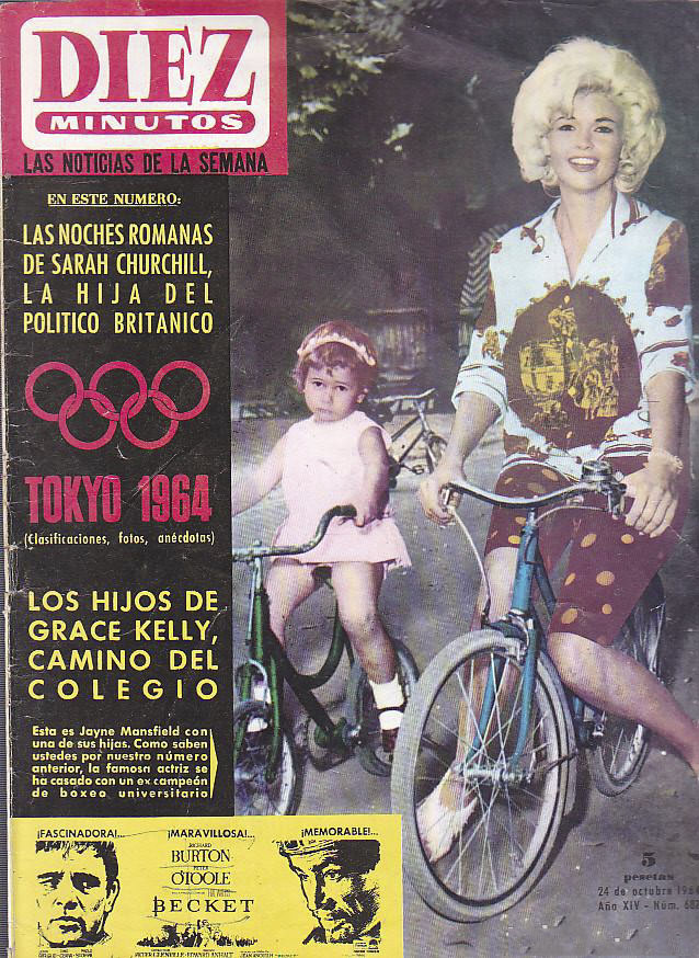 DIEZ MINUTOS magazine side cover Issue 687 24 October 1964