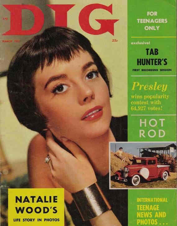 DIG magazine side cover March 1957