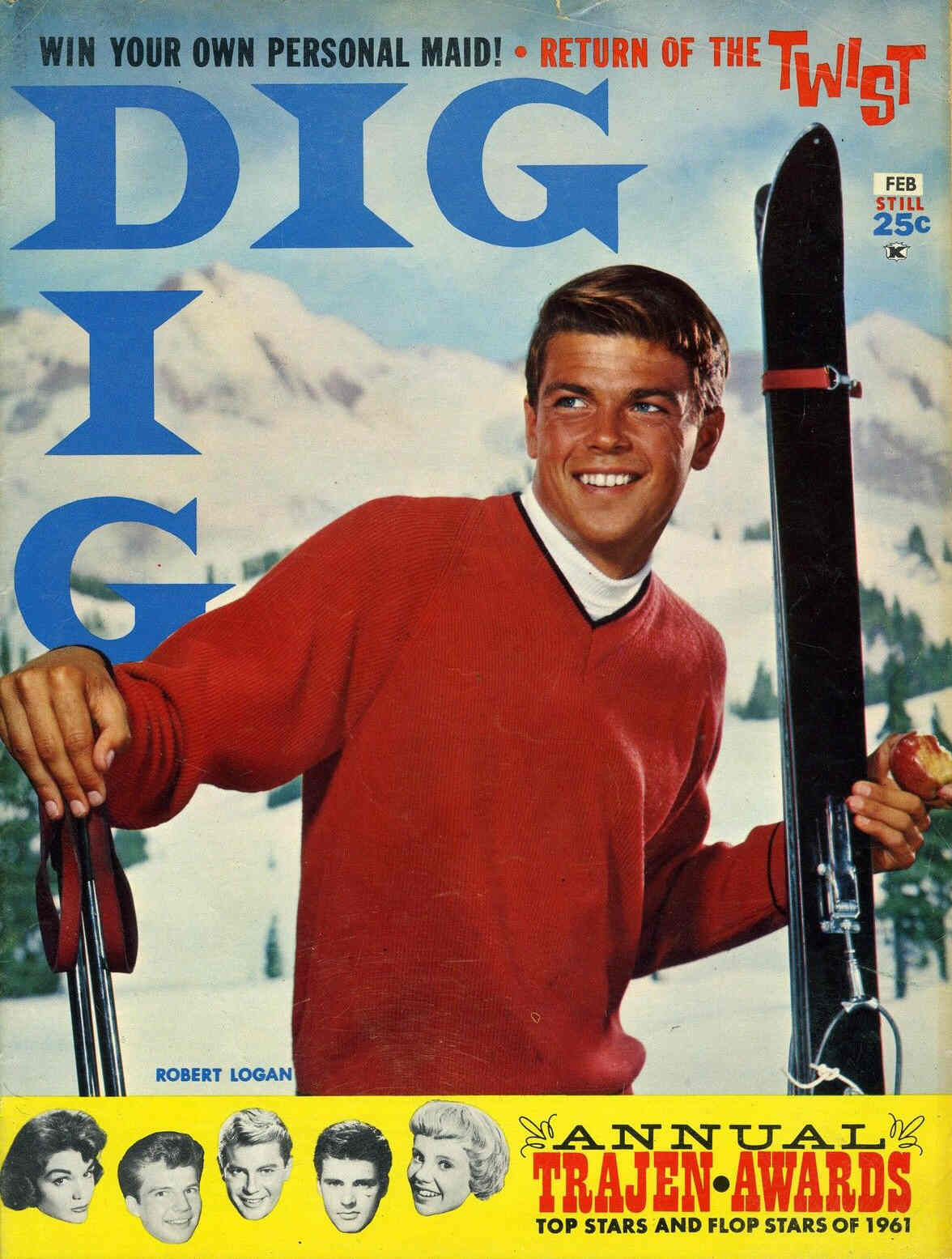 DIG magazine side cover February 1962
