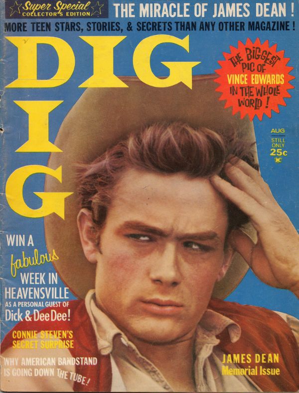 DIG magazine side cover  Vol 9 # 5 August 1962
