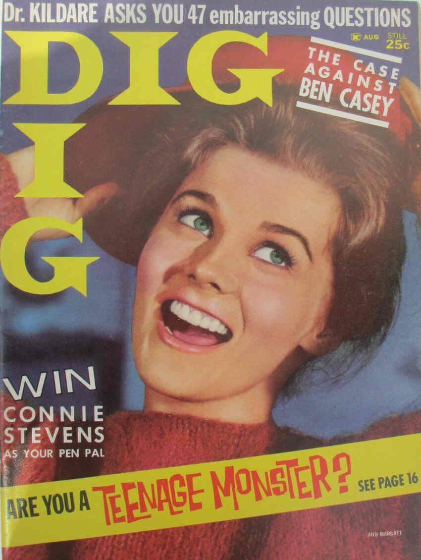 DIG magazine side cover August 1963