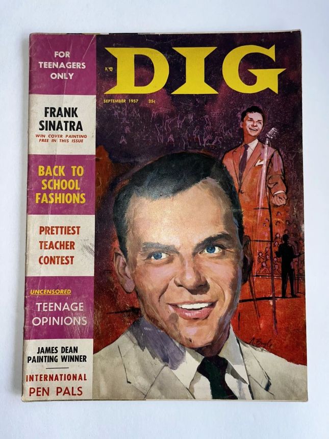 DIG magazine side cover  September 1957