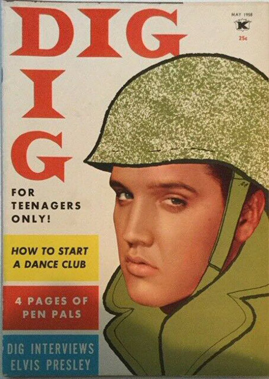 DIG magazine side cover  May 1958