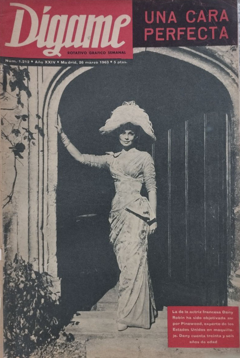 DIGAME magazine side cover Issue 1212 26 March 1963