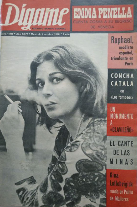 DIGAME magazine side cover Issue 1239 1 October 1963