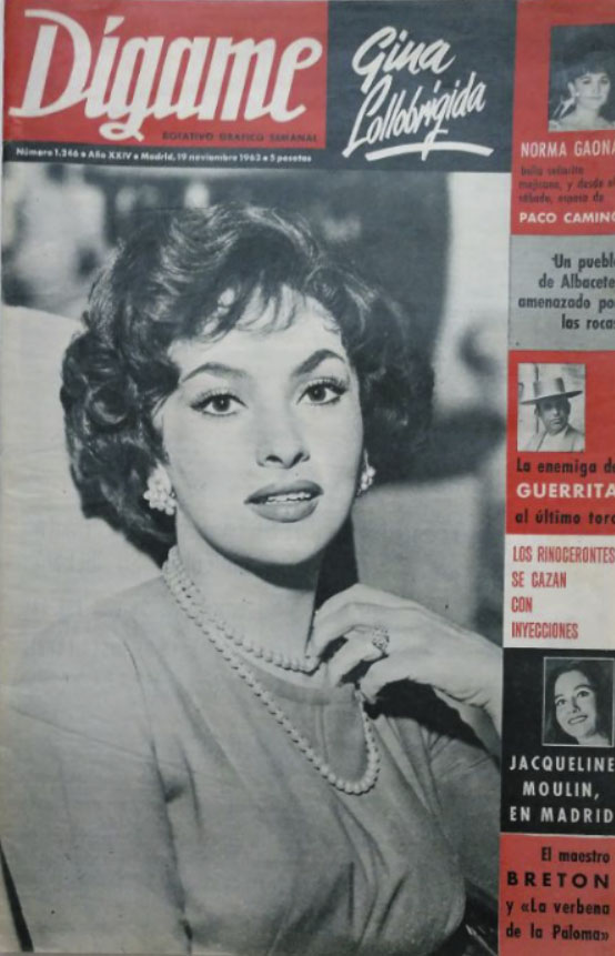 DIGAME magazine side cover Issue 1246 19 November 1963