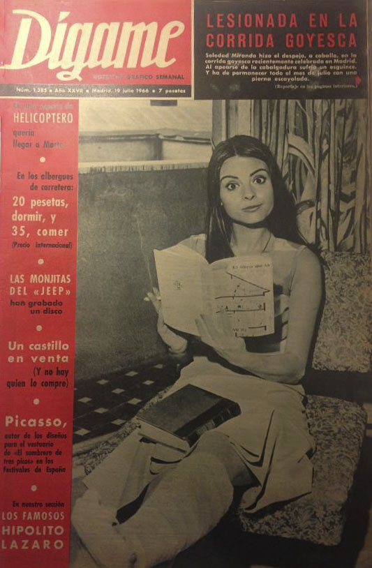 DIGAME magazine side cover Issue 1366 19 July 1966