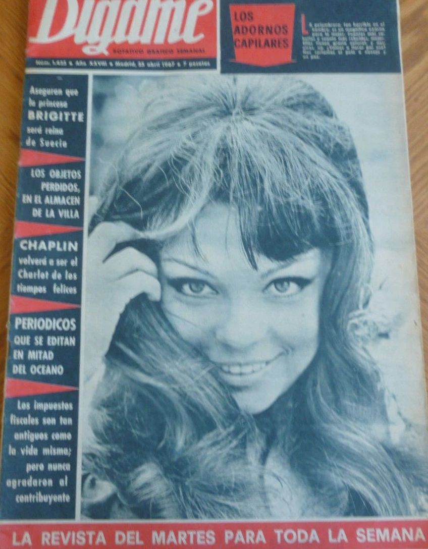 DIGAME magazine side cover 25 April 1967