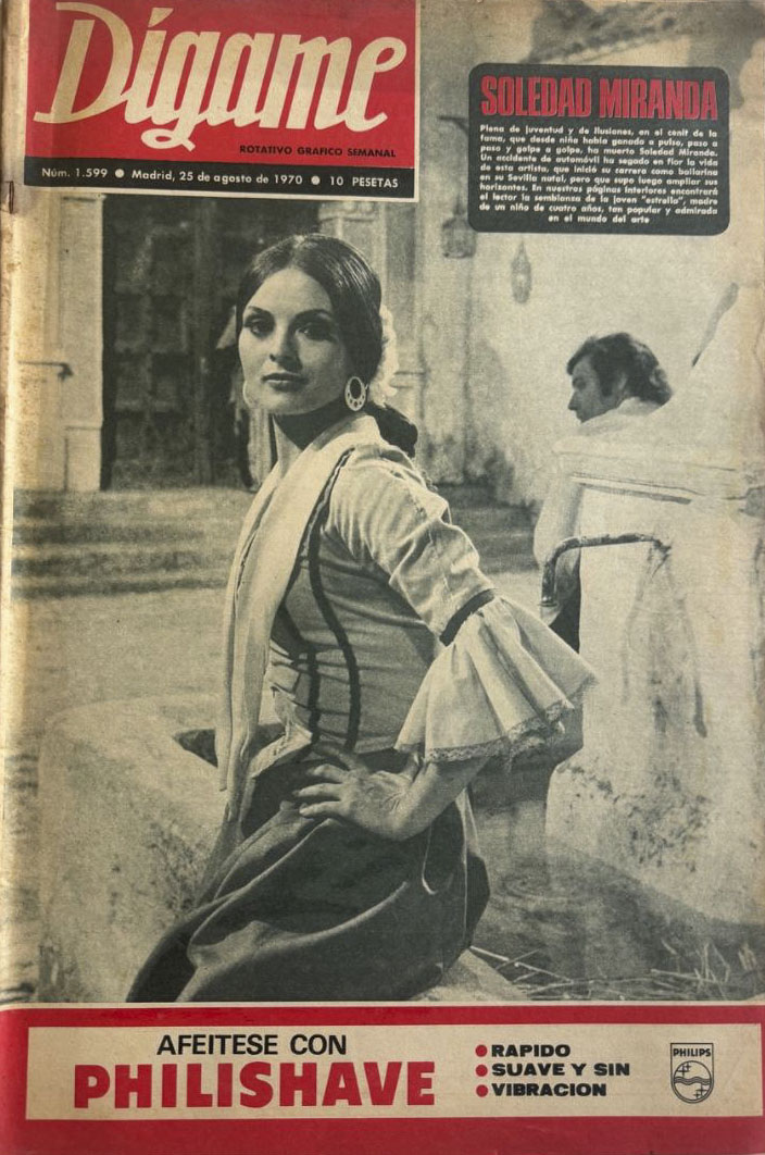 DIGAME magazine side cover Issue 1599 25 August 1970