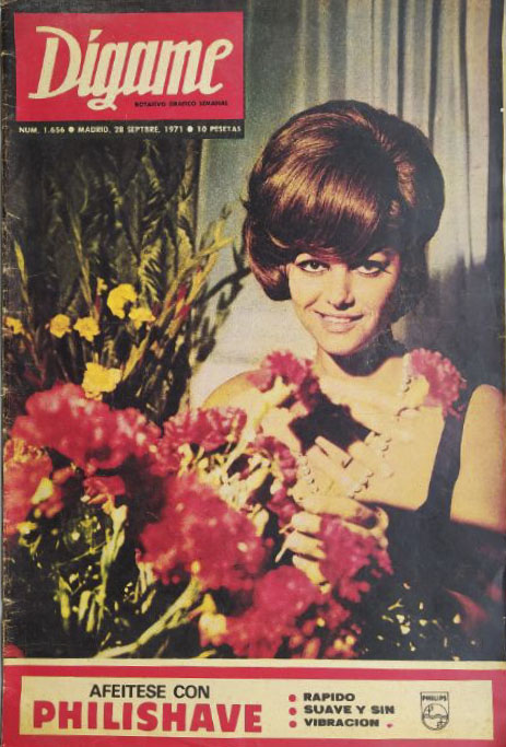 DIGAME magazine side cover Issue 1656 28 September 1971