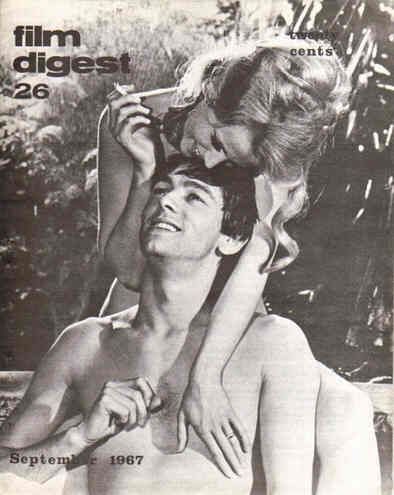 FILM DIGEST (Au) magazine side cover Issue 26 September 1967