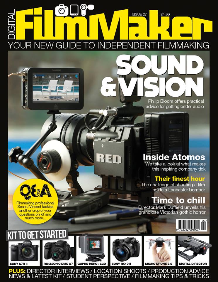 DIGITAL FILMMAKER magazine side cover Issue 27 July 2015