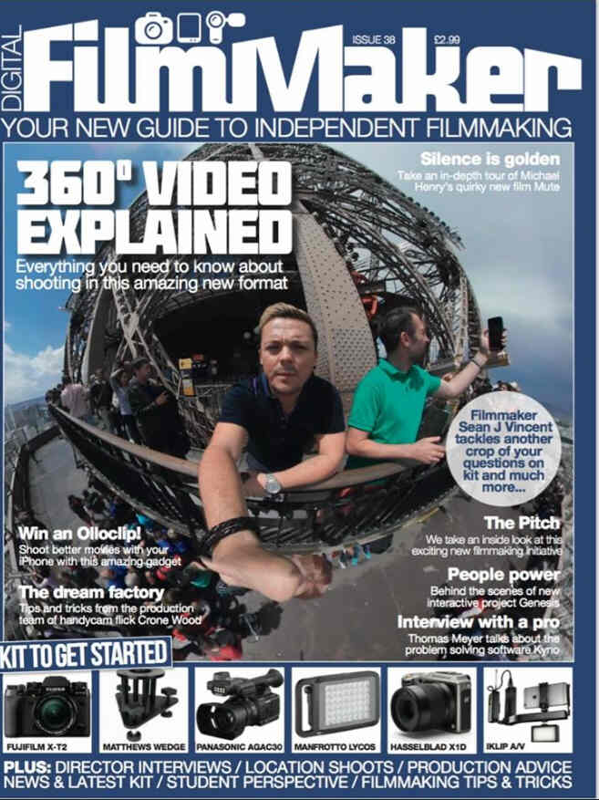 DIGITAL FILMMAKER magazine side cover Issue 38  2016