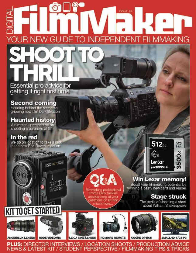 DIGITAL FILMMAKER magazine side cover Issue 44 March 2017