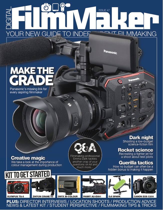 DIGITAL FILMMAKER magazine side cover Issue 47 June 2017