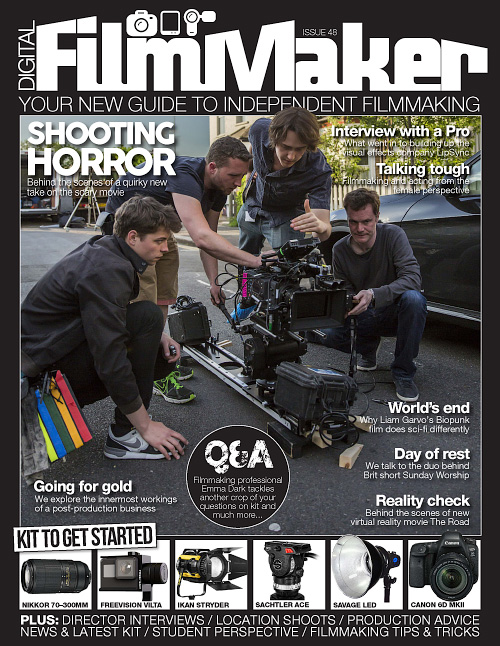 DIGITAL FILMMAKER magazine side cover Issue 48 July 2017