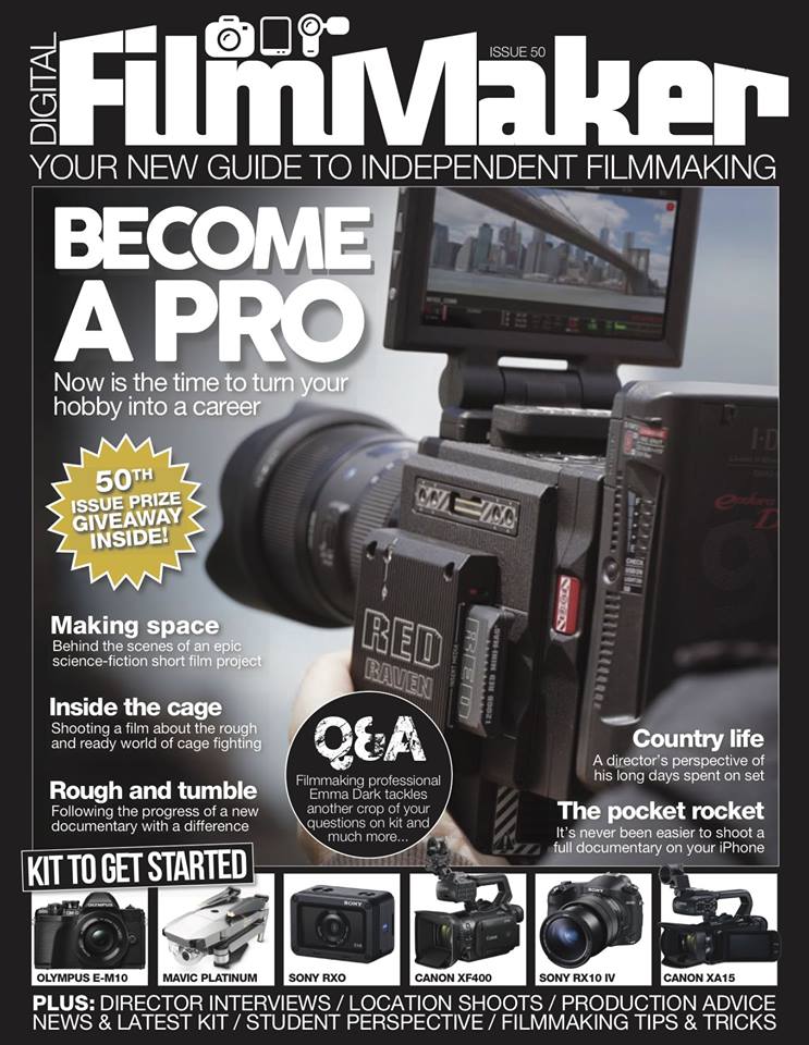 DIGITAL FILMMAKER magazine side cover Issue 50  October 2017