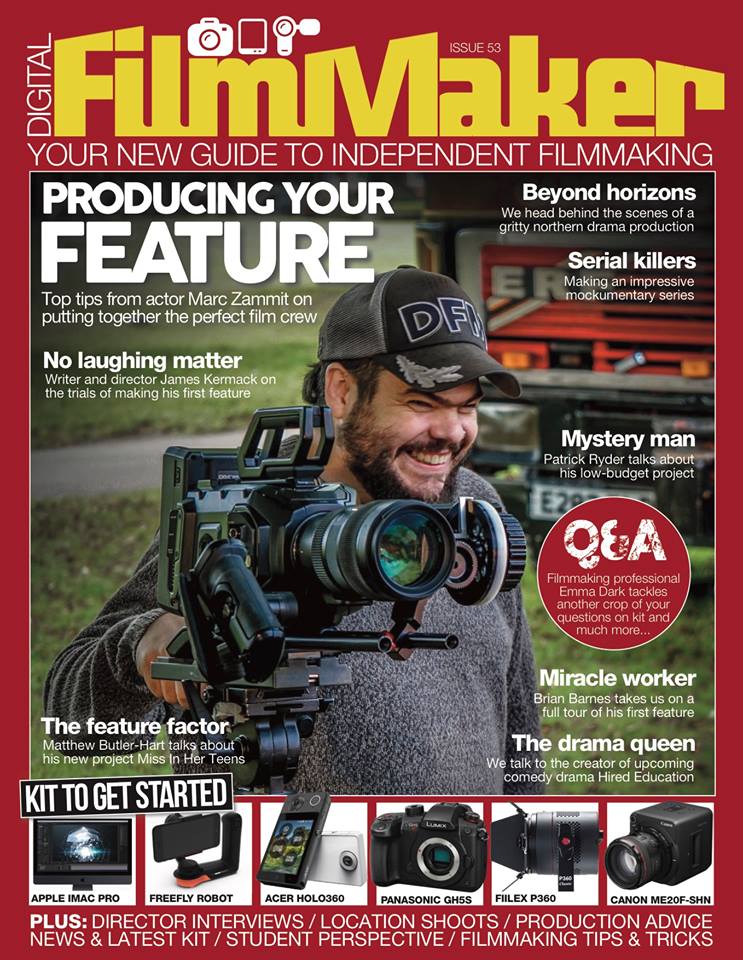 DIGITAL FILMMAKER magazine side cover Issue 53  January 2018