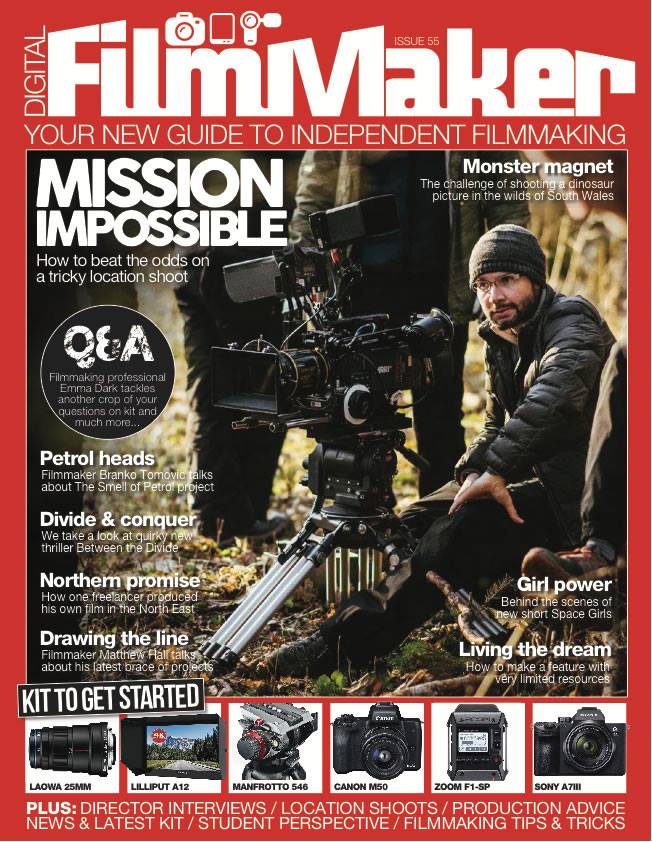 DIGITAL FILMMAKER magazine side cover Issue 55  April 2018