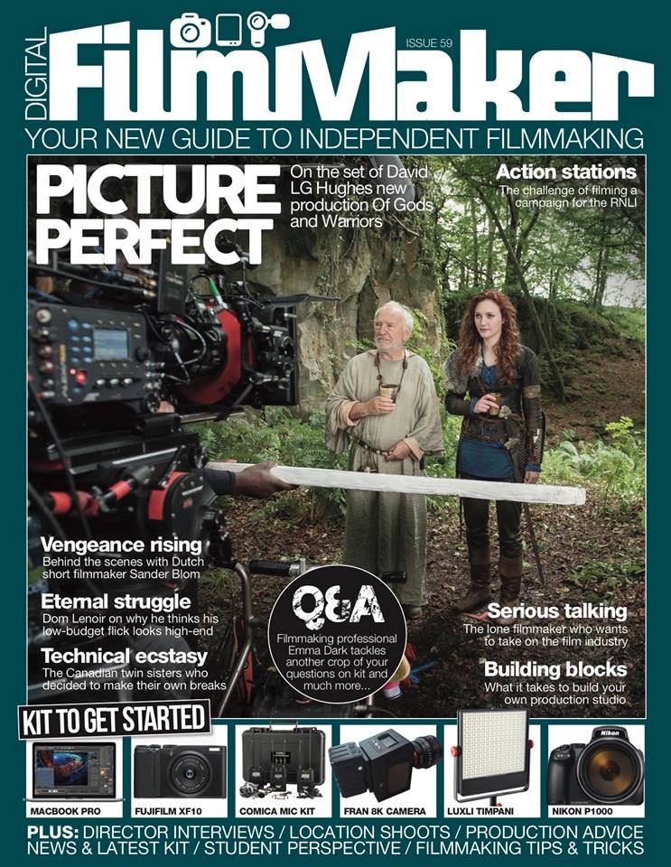 DIGITAL FILMMAKER magazine side cover Issue 59  September 2018