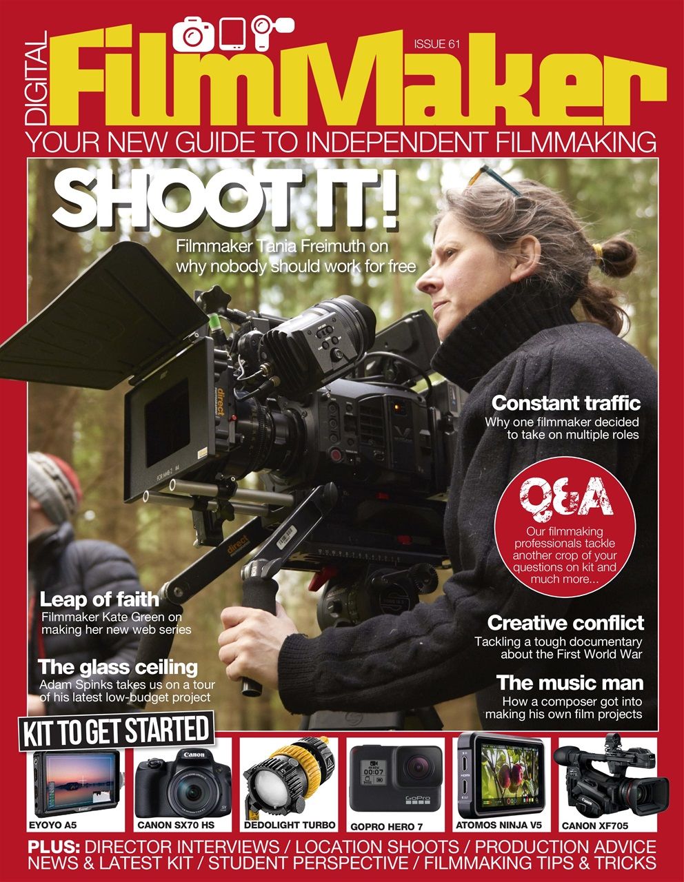 DIGITAL FILMMAKER magazine side cover Issue 61  November 2018