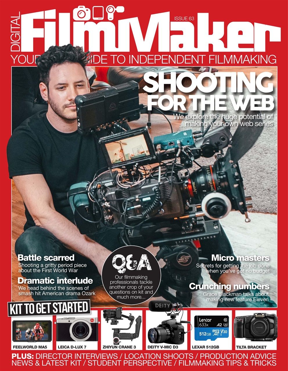 DIGITAL FILMMAKER magazine side cover Issue 63  January 2019
