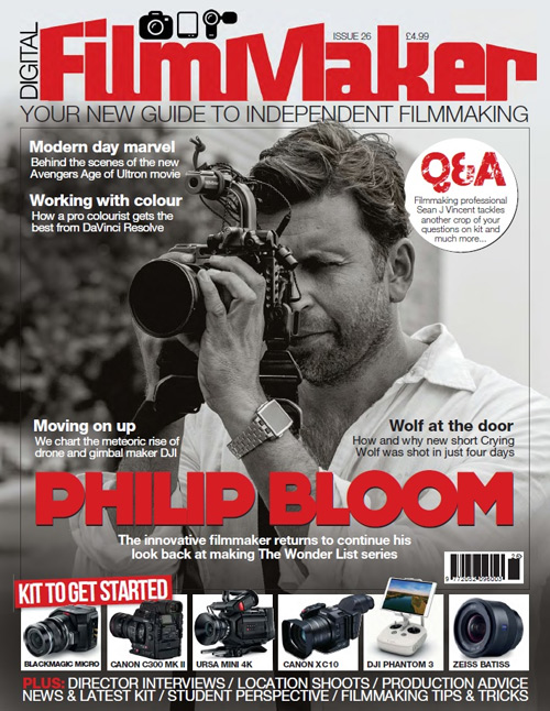 DIGITAL FILMMAKER magazine side cover Issue 26 June 2015