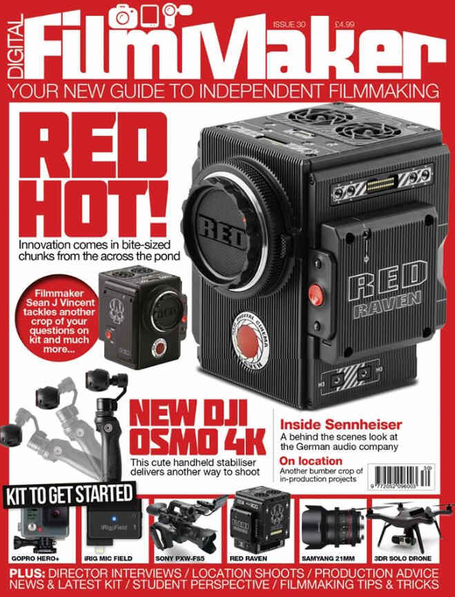 DIGITAL FILMMAKER magazine side cover Issue 30 November 2015