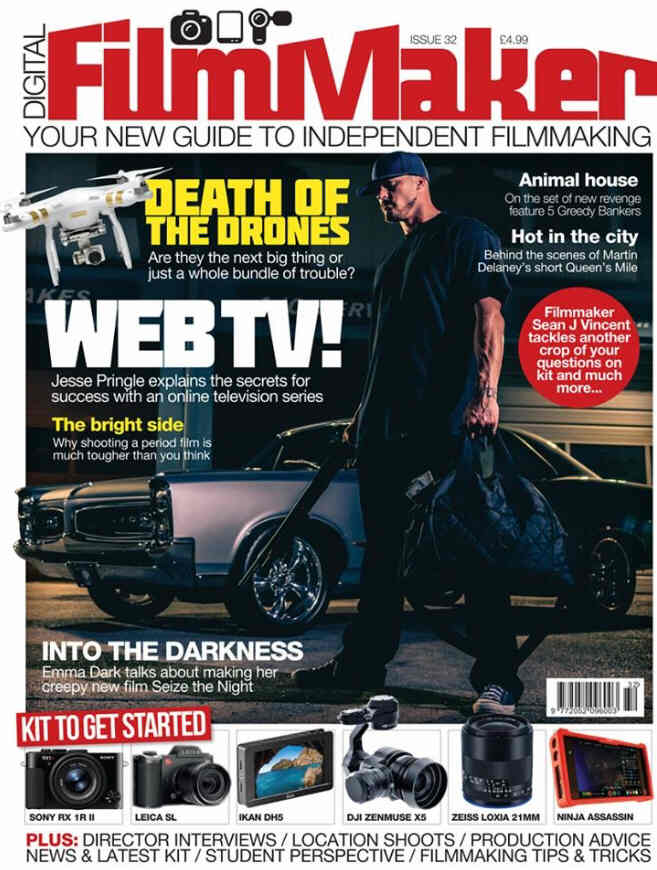 DIGITAL FILMMAKER magazine side cover Issue 32 January 2016