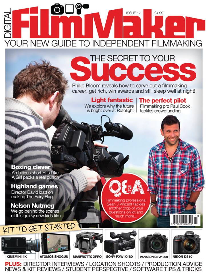 DIGITAL FILMMAKER magazine side cover Issue 17 August 2014