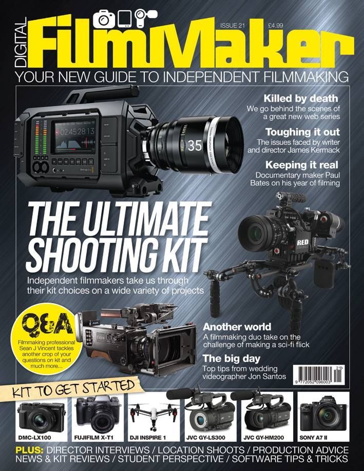 DIGITAL FILMMAKER magazine side cover Issue 21 December 2014