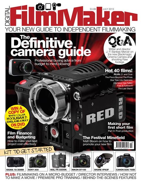 DIGITAL FILMMAKER magazine side cover Issue 5 July 2013