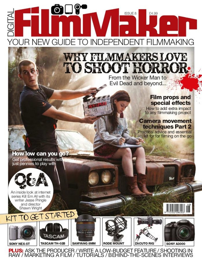 DIGITAL FILMMAKER magazine side cover Issue 8 October 2013