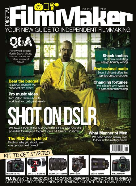 DIGITAL FILMMAKER magazine side cover Issue 10 December 2013