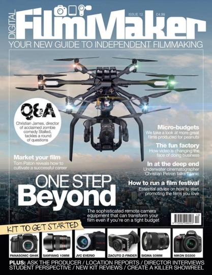 DIGITAL FILMMAKER magazine side cover Issue 12 February 2014
