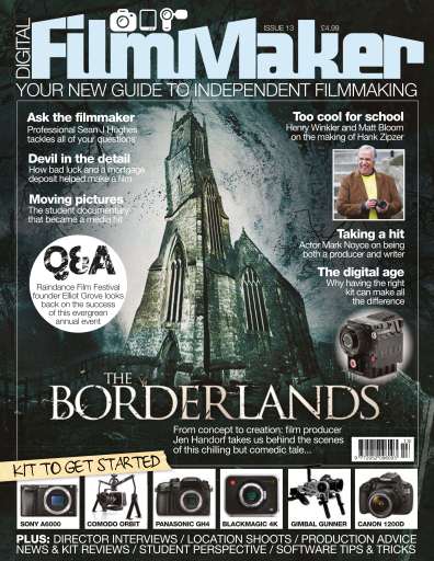 DIGITAL FILMMAKER magazine side cover Issue 13 March 2014
