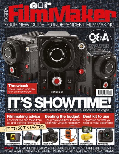 DIGITAL FILMMAKER magazine side cover Issue 14 April 2014