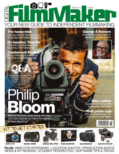 DIGITAL FILMMAKER magazine side cover Issue 15 May 2014