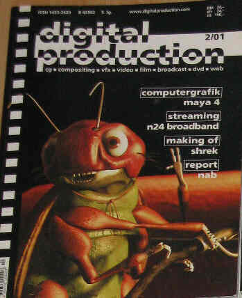 DIGITAL PRODUCTION magazine side cover March/April 2001